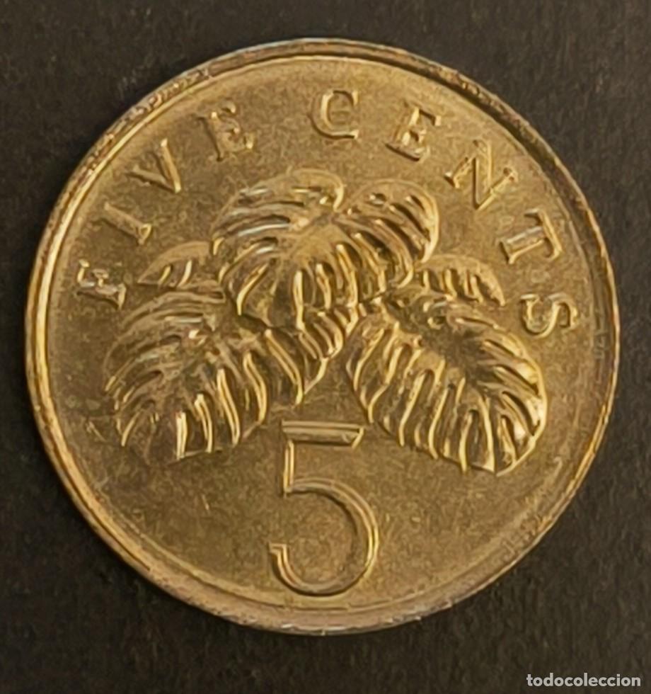 Monedas antiguas de Asia: Singapur 5 centavos, 2005 - Foto 2