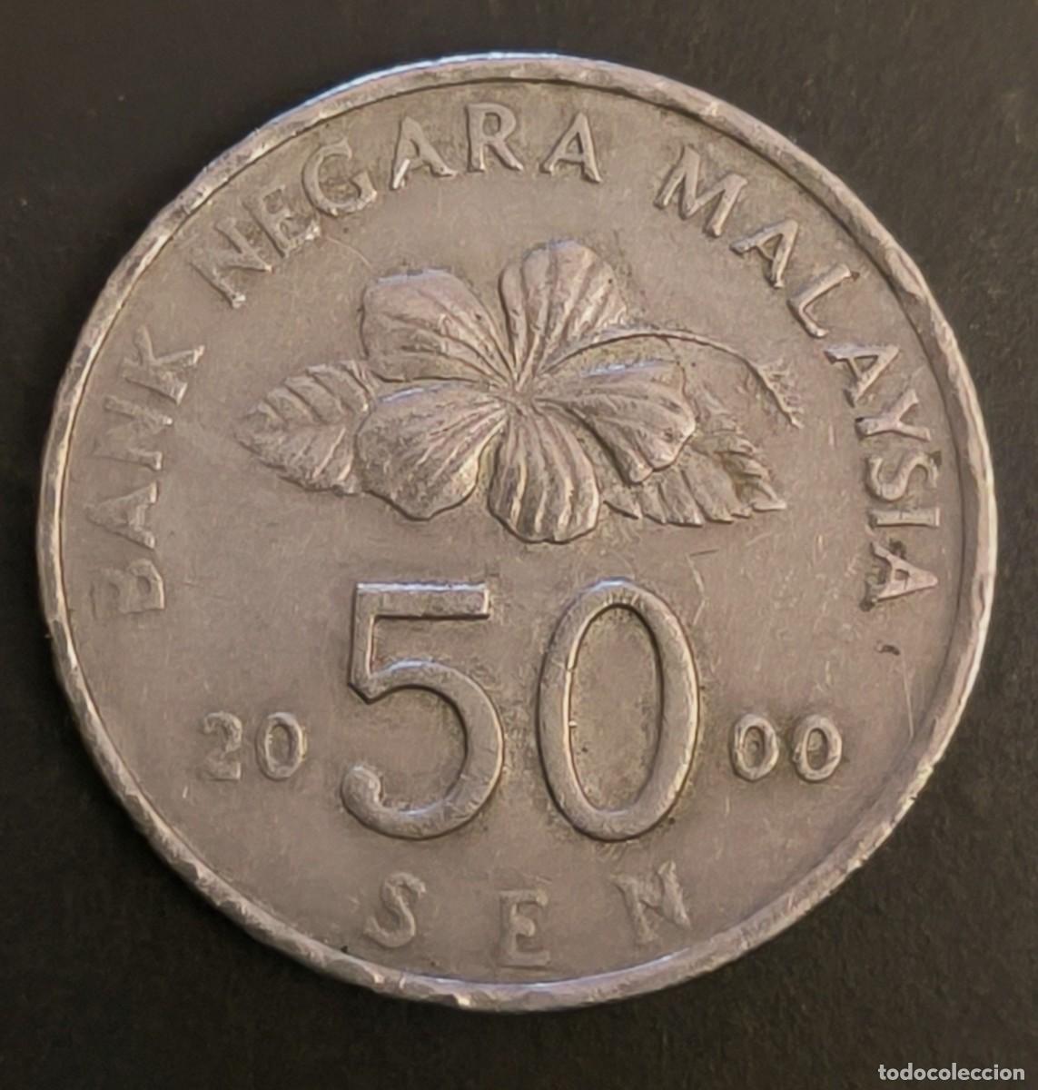 Monedas antiguas de Asia: Malasia 50 sen, 2000 - Foto 1