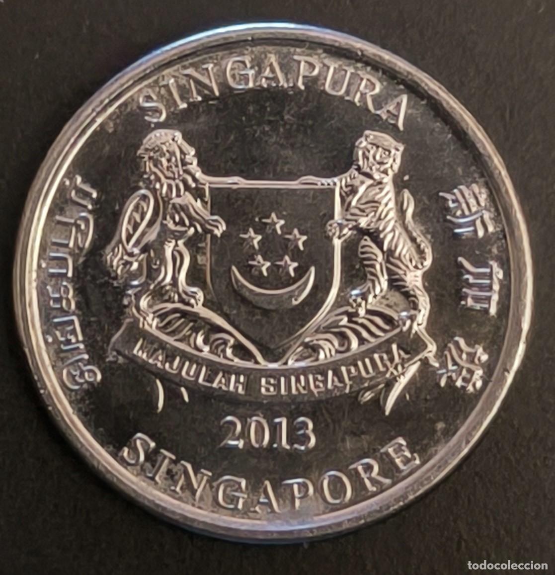 Monedas antiguas de Asia: Singapur 20 centavos, 2013 - Foto 1