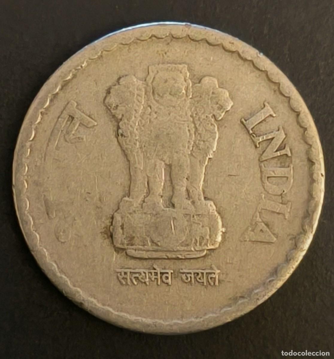 Monedas antiguas de Asia: India 5 rupias, 2010 - Foto 2