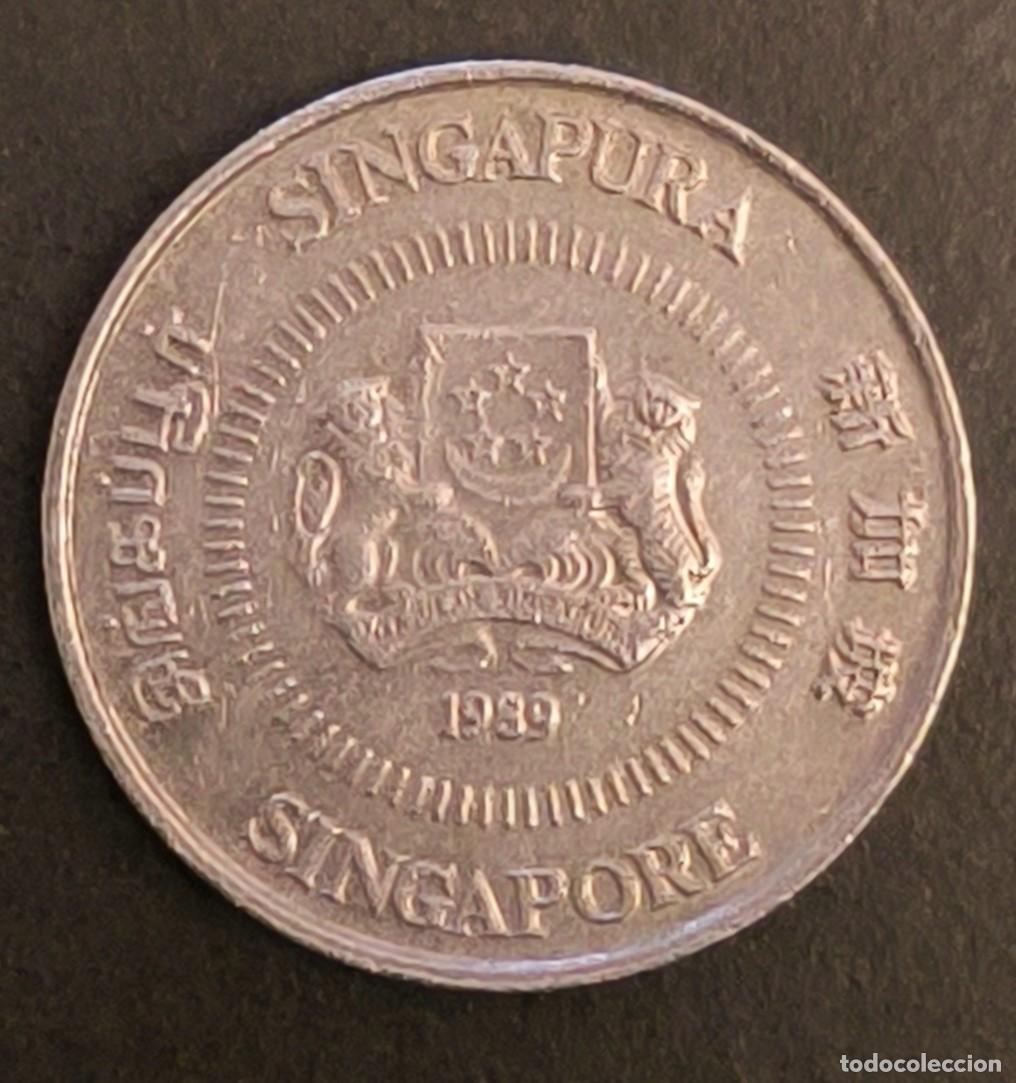 Monedas antiguas de Asia: Singapur 10 centavos, 1989 - Foto 1