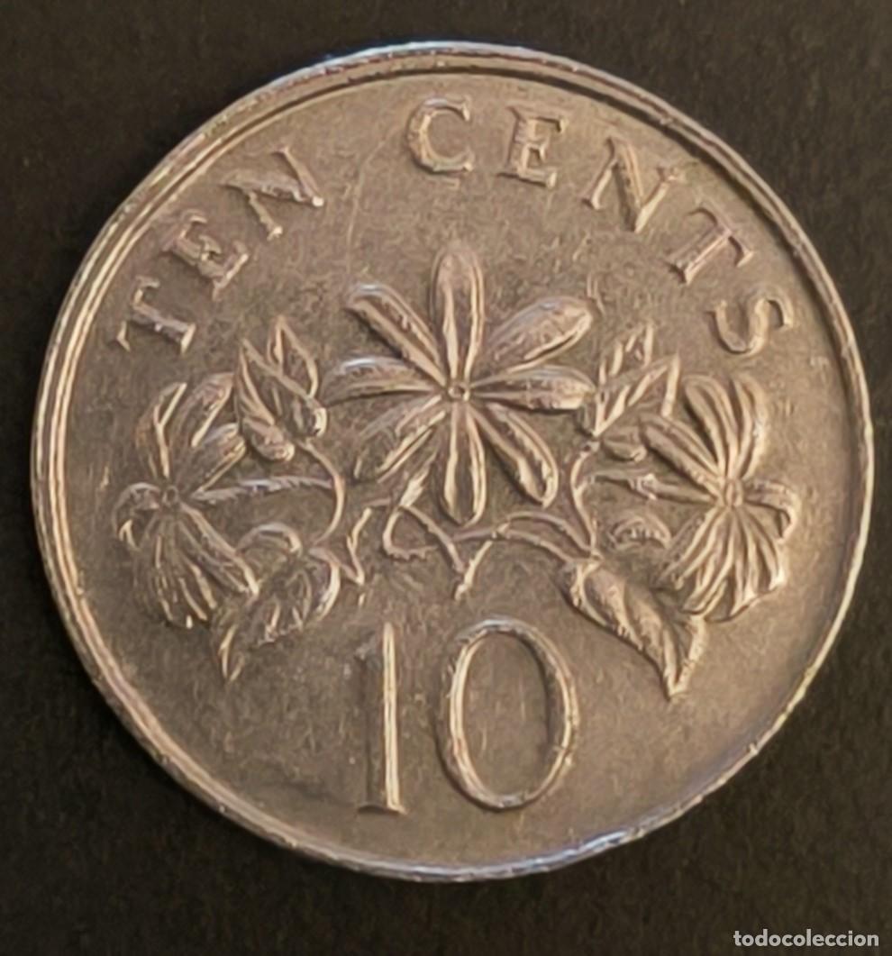 Monedas antiguas de Asia: Singapur 10 centavos, 1989 - Foto 2