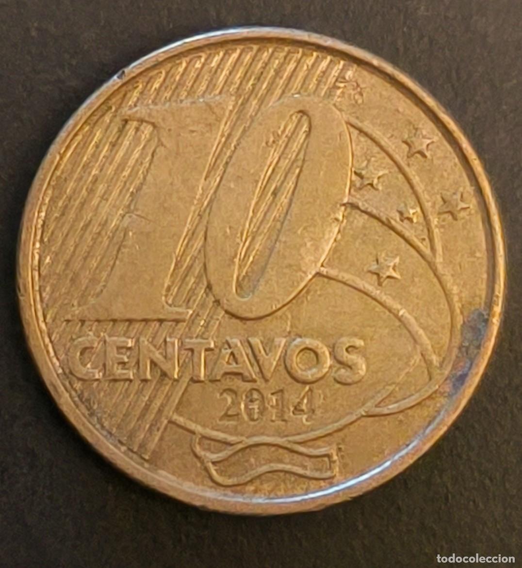 Monedas antiguas de Asia: Brasil 10 centavos, 2014 - Foto 2