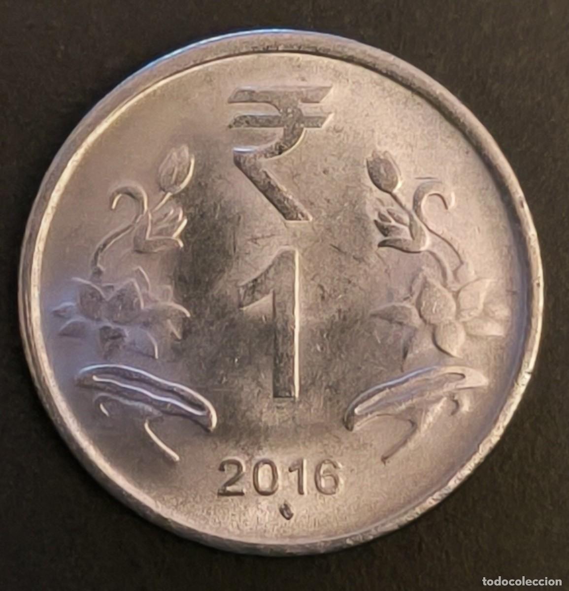 Monedas antiguas de Asia: India 1 rupia, 2016 - Foto 2