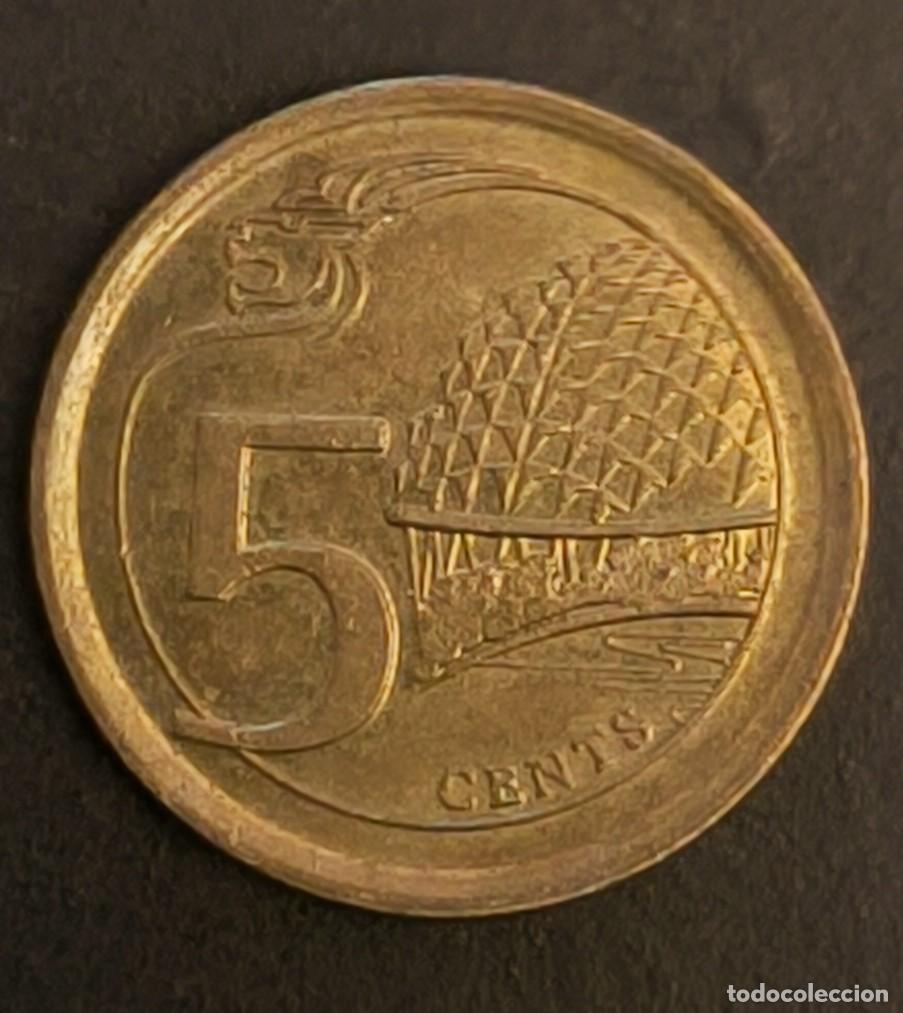 Monedas antiguas de Asia: Singapur 5 centavos, 2013 - Foto 1