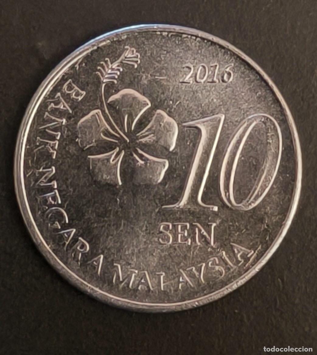 Monedas antiguas de Asia: Malasia 10 sen, 2016 - Foto 1