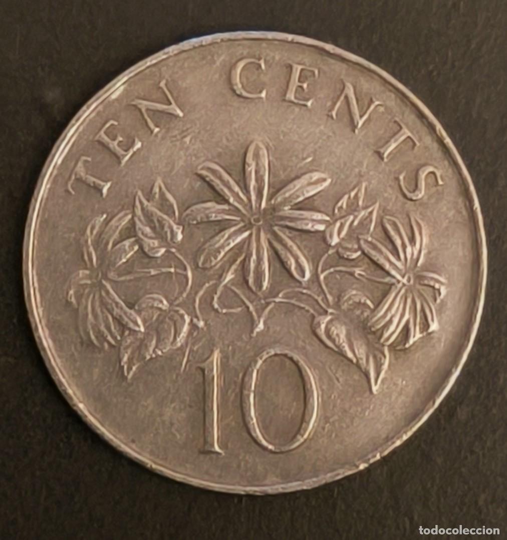 Monedas antiguas de Asia: Singapur 10 centavos, 1989 - Foto 2