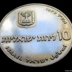 Monedas antiguas de Asia: ISRAEL 10 LIROT / LIBRAS 1970 -PIDIÓN HABEN- -PLATA-