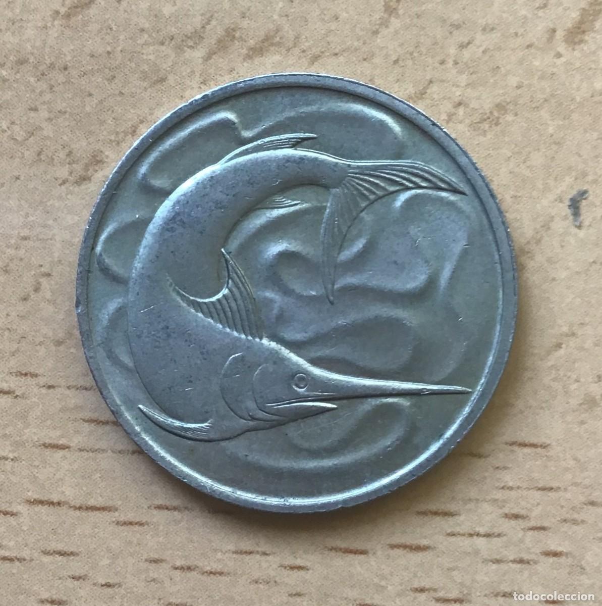 Monedas antiguas de Asia: 20 centavos de Singapur. A&ntilde;o 1967 - Foto 2