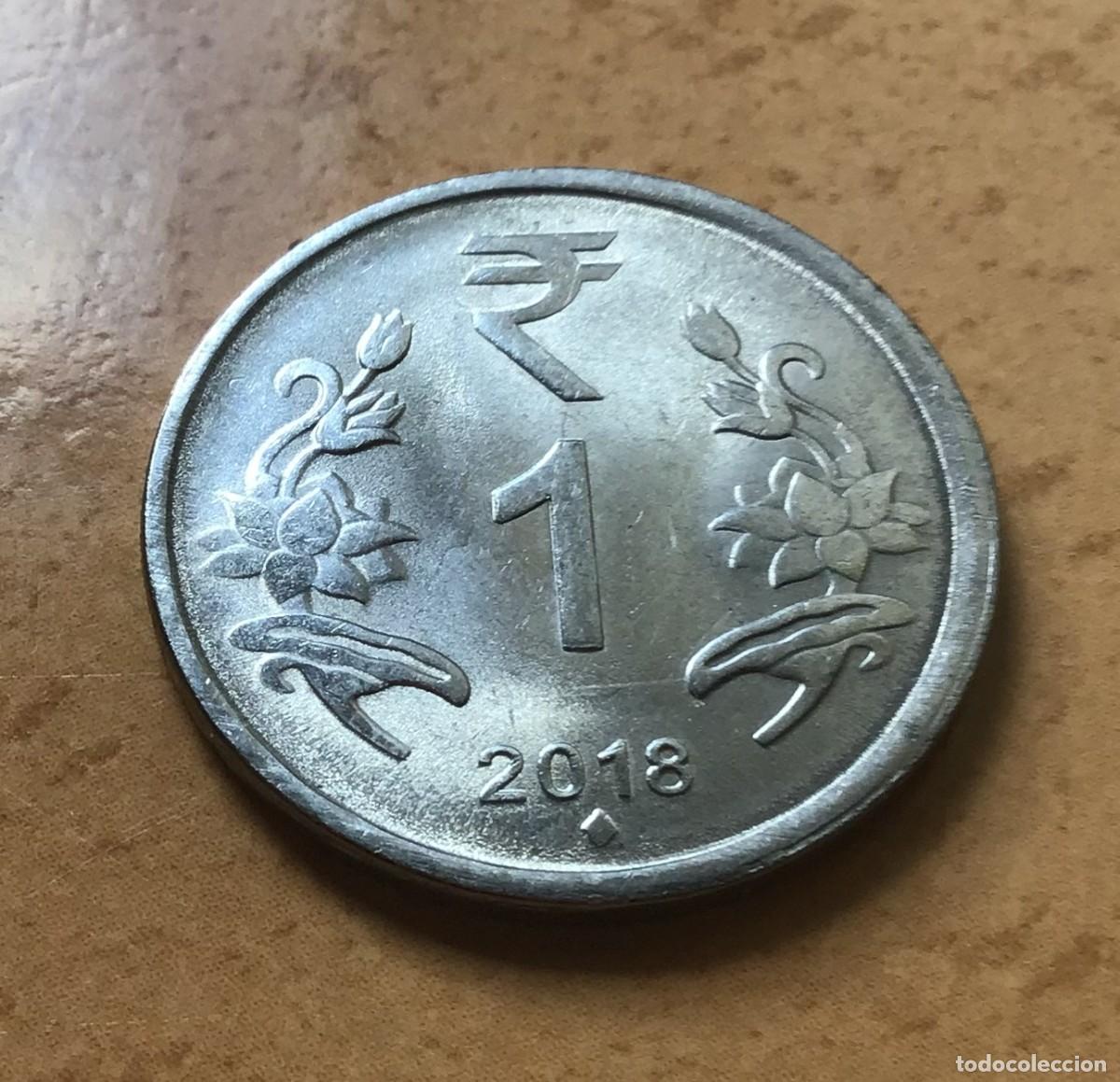 Monedas antiguas de Asia: 1 rupia de India. A&ntilde;o 2018 - Foto 1