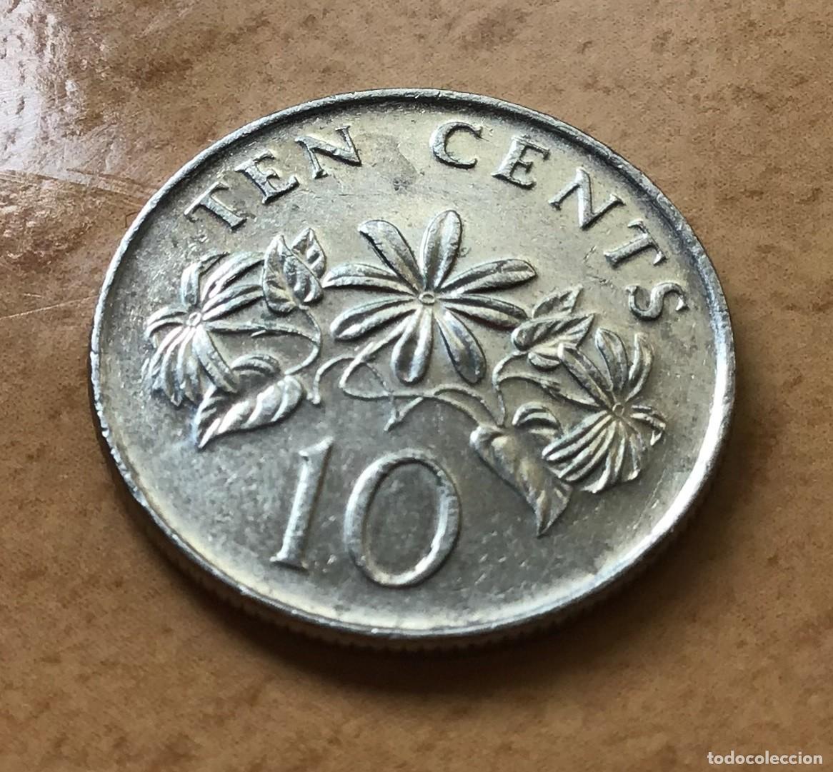 Monedas antiguas de Asia: 10 centavos de Singapur. A&ntilde;o 2005 - Foto 1