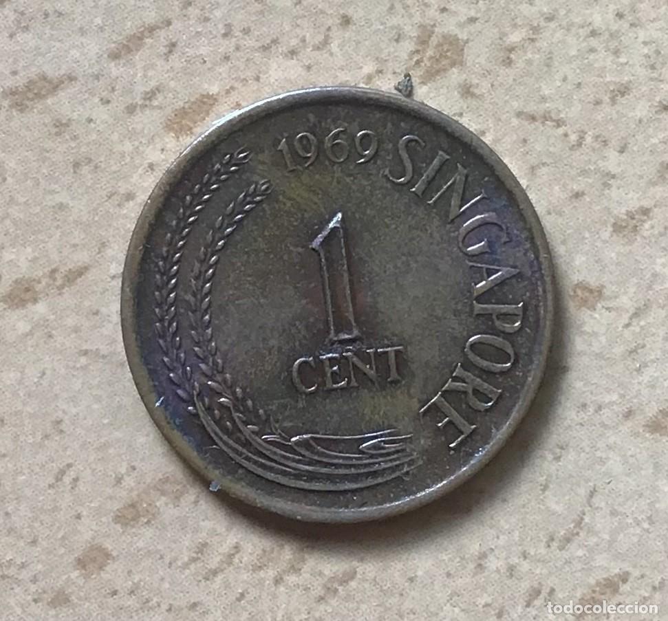 Monedas antiguas de Asia: 1 centavo de Singapur. A&ntilde;o 1969 - Foto 1
