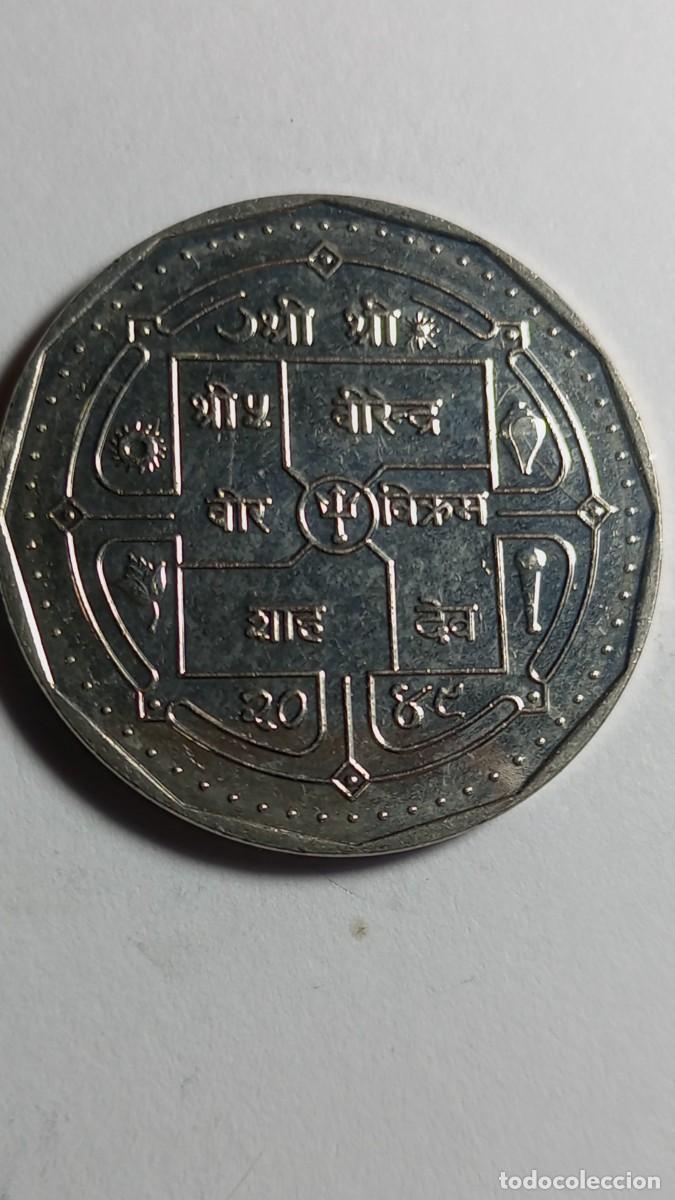 Monedas antiguas de Asia: NEPAL - 1 RUPIA KM1061 - Foto 2