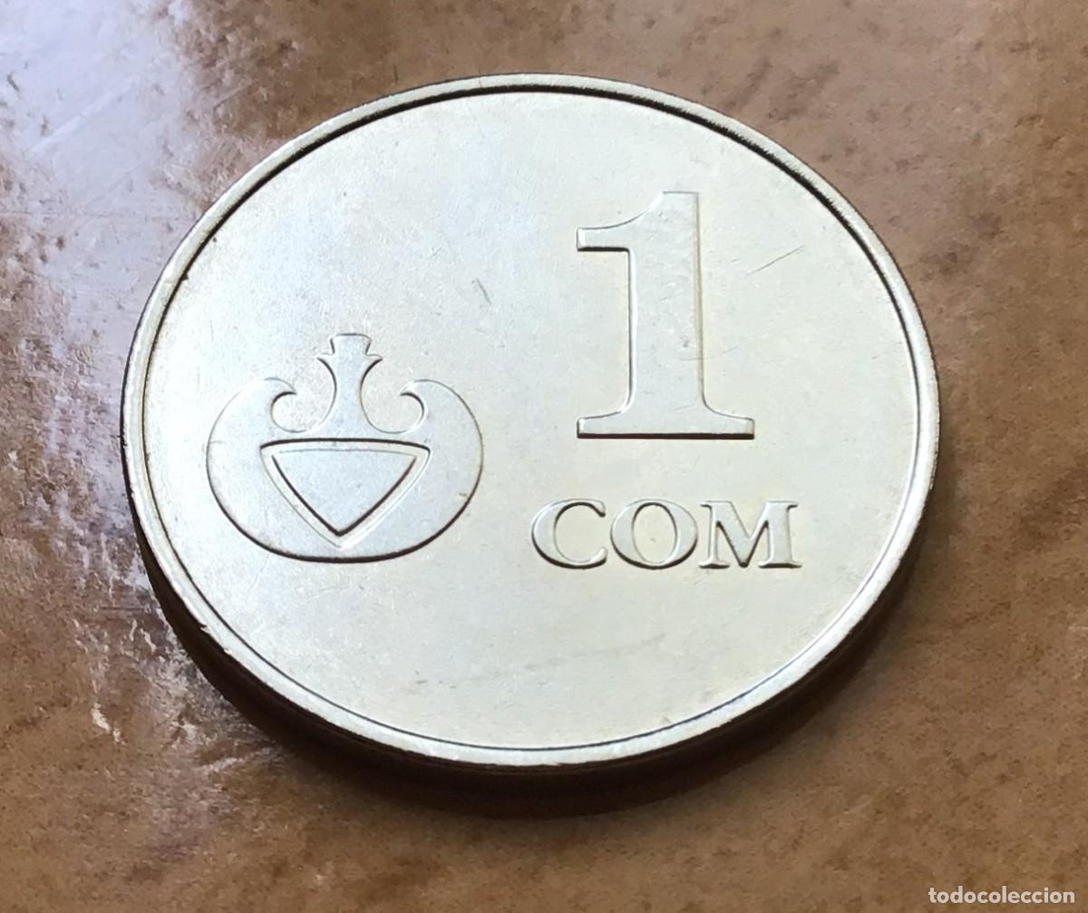 Monedas antiguas de Asia: 1 som de Kirguist&aacute;n. A&ntilde;o 2008