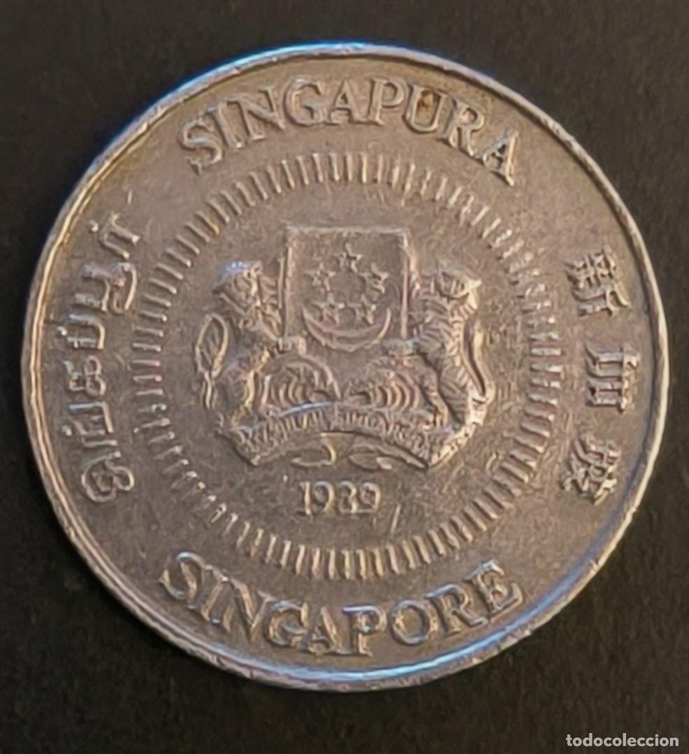 Monedas antiguas de Asia: Singapur 10 centavos, 1989 - Foto 1
