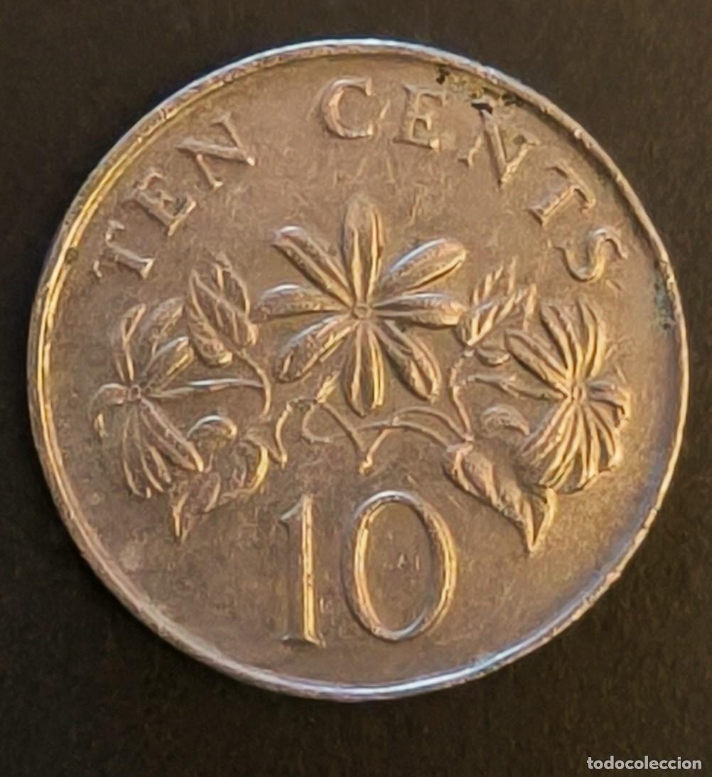 Monedas antiguas de Asia: Singapur 10 centavos, 1989 - Foto 2