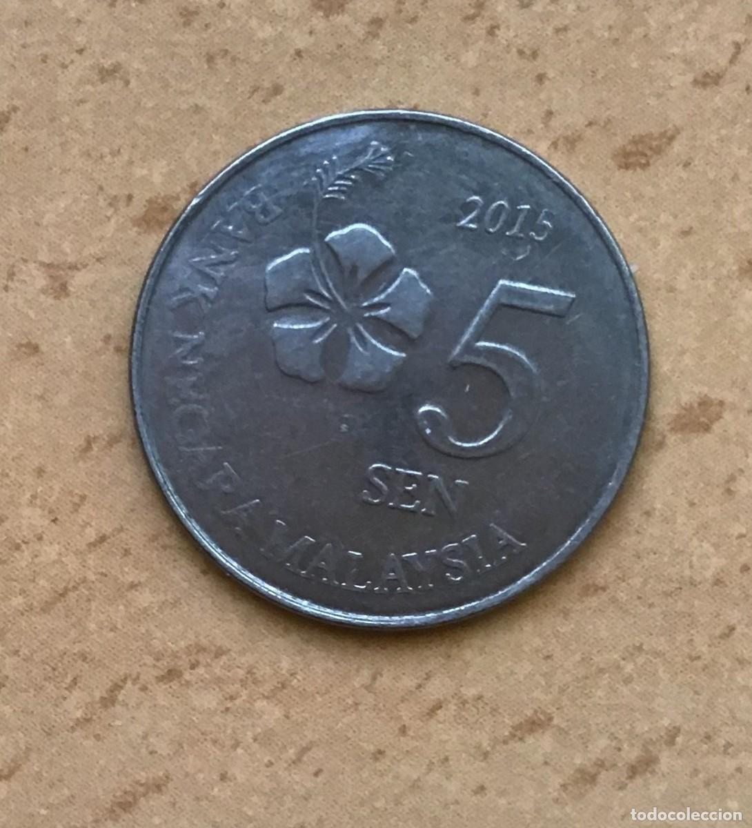 Monedas antiguas de Asia: 5 sen de Malasia. A&ntilde;o 2015 - Foto 1