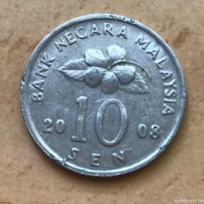 Monedas antiguas de Asia: 10 SEN DE MALASIA. AÑO 2008