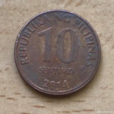 Monedas antiguas de Asia: 10 SENTIMO DE FILIPINAS. AÑO 2014