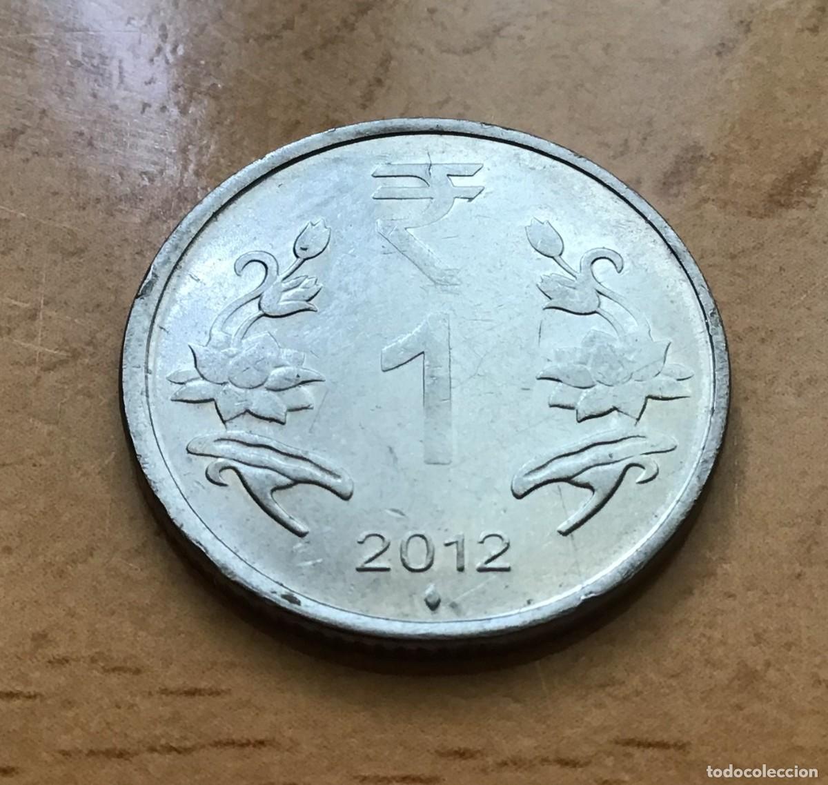Monedas antiguas de Asia: 1 rupia de India. A&ntilde;o 2012 - Foto 1