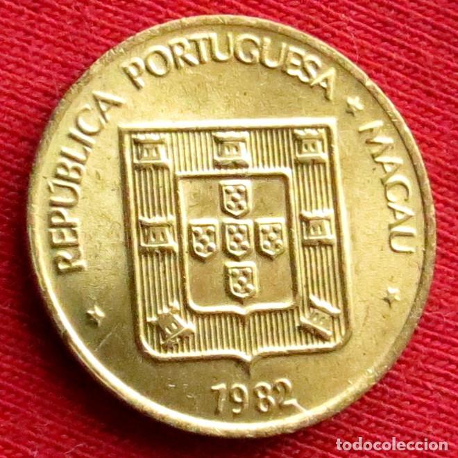Monedas antiguas de Asia: Macau 10 avos 1982 macao #1 - Foto 2