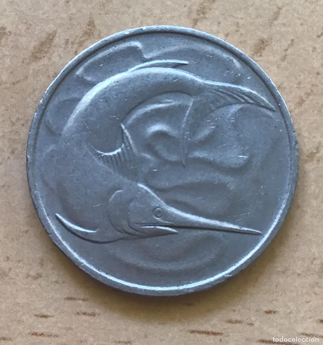 Monedas antiguas de Asia: 20 centavos de Singapur. A&ntilde;o 1976 - Foto 2