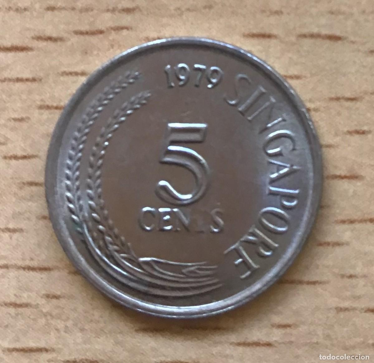 Monedas antiguas de Asia: 5 centavos de Singapur. A&ntilde;o 1979 - Foto 1