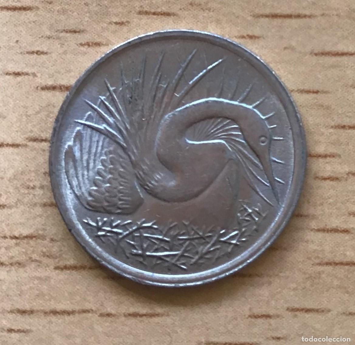 Monedas antiguas de Asia: 5 centavos de Singapur. A&ntilde;o 1979 - Foto 2