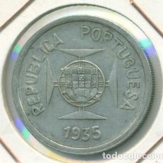 Monedas antiguas de Asia: INDIA PORTUGUESA - 1 RUPIA DE PLATA AÑO 1935 (12 GRAMOS / 917 MILESIMAS).