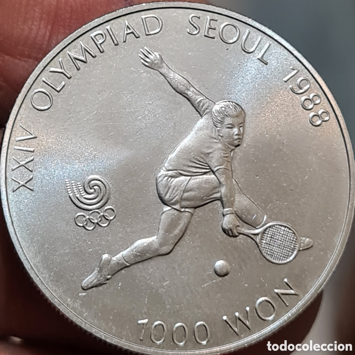 Monedas antiguas de Asia: Moneda Corea del Sur,1.987, 1.000 Won,UNC. - Foto 1