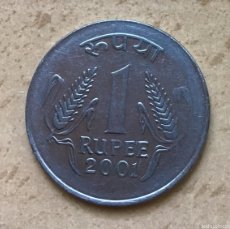 Monedas antiguas de Asia: 1 RUPIA DE INDIA. AÑO 2001
