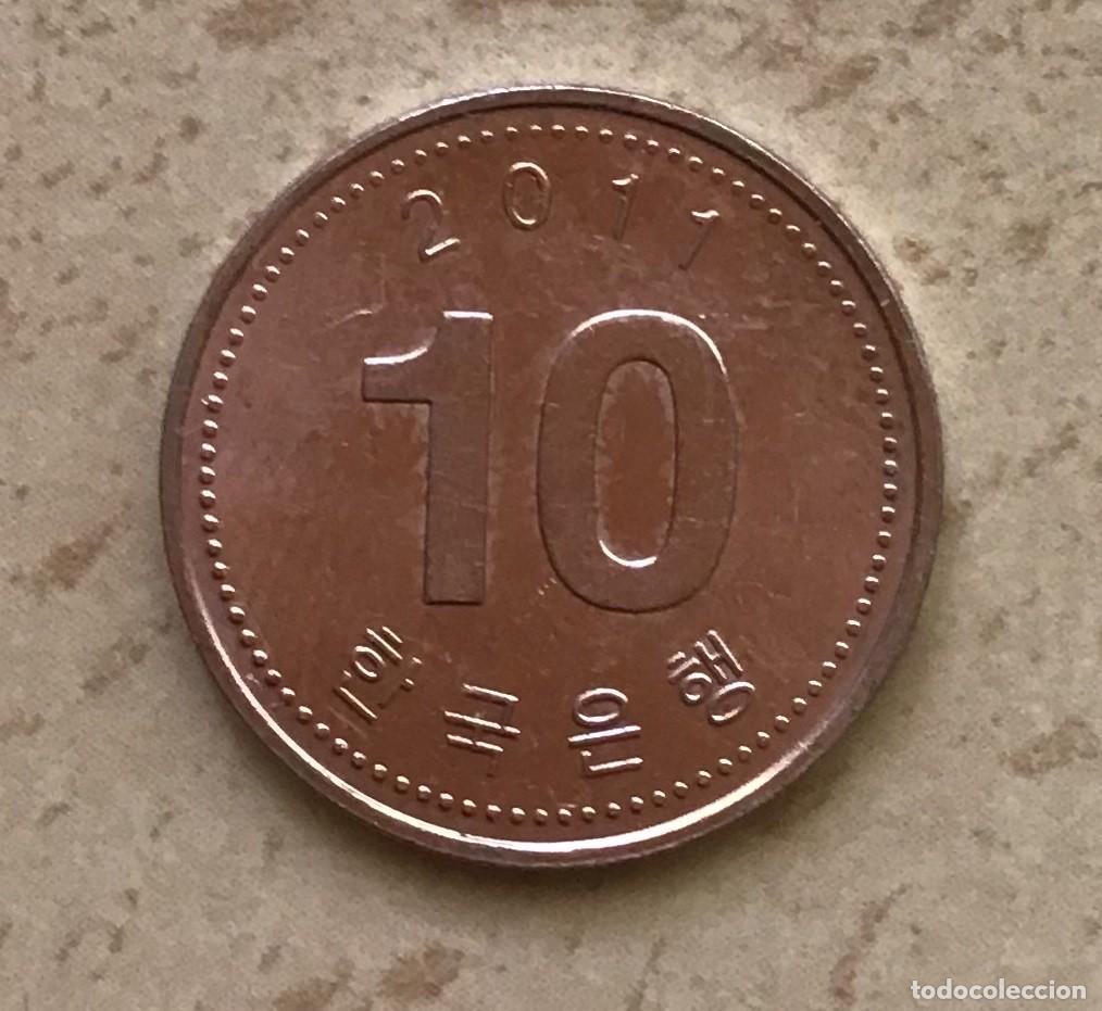 Monedas antiguas de Asia: 10 won de Corea del Sur. A&ntilde;o 2011 - Foto 1