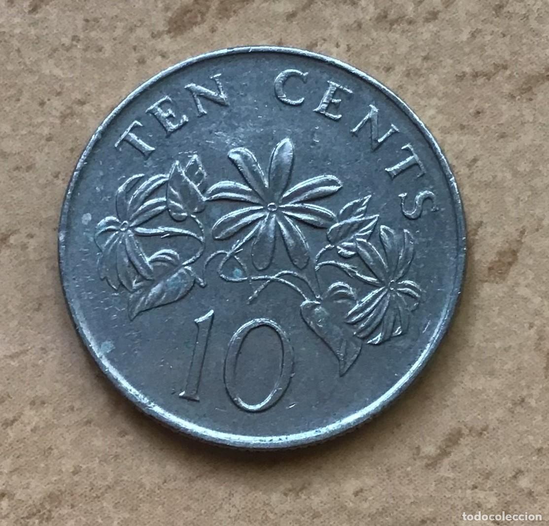 Monedas antiguas de Asia: 10 centavos de Singapur. A&ntilde;o 2005 - Foto 1