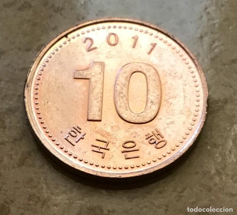 Monedas antiguas de Asia: 10 won de Corea del Sur. A&ntilde;o 2011 - Foto 1