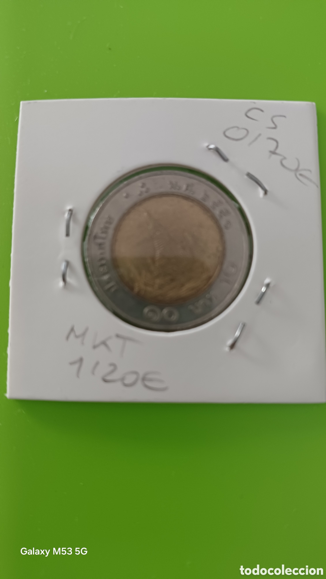 Monedas antiguas de Asia: TAILANDIA 1992 10BATH SIN CIRCUALAR - Foto 2