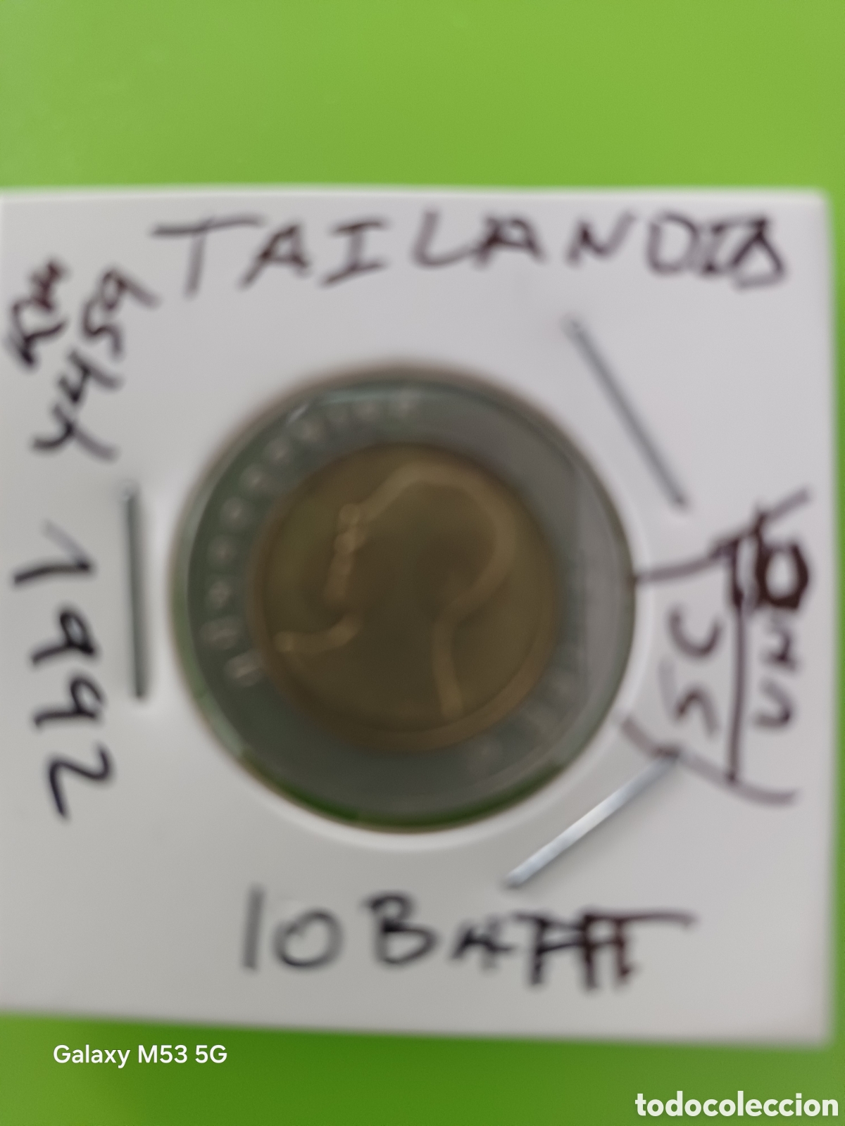 Monedas antiguas de Asia: TAILANDIA 1992 10BATH SIN CIRCUALAR - Foto 1