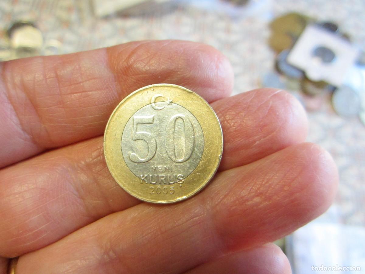 Monedas antiguas de Asia: MONEDA DE TURQUIA DE 50 KURUS DE 2005 - Foto 2