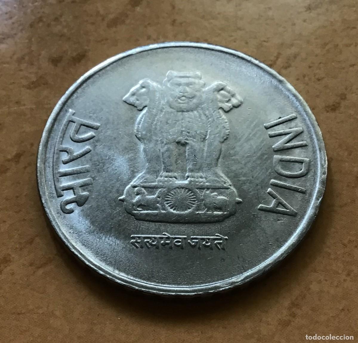 Monedas antiguas de Asia: 2 rupias de India. A&ntilde;o 2014 - Foto 2