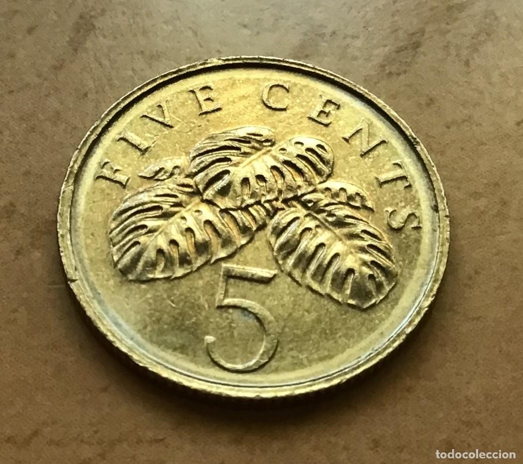 Monedas antiguas de Asia: 5 centavos de Singapur. A&ntilde;o 2010 - Foto 1