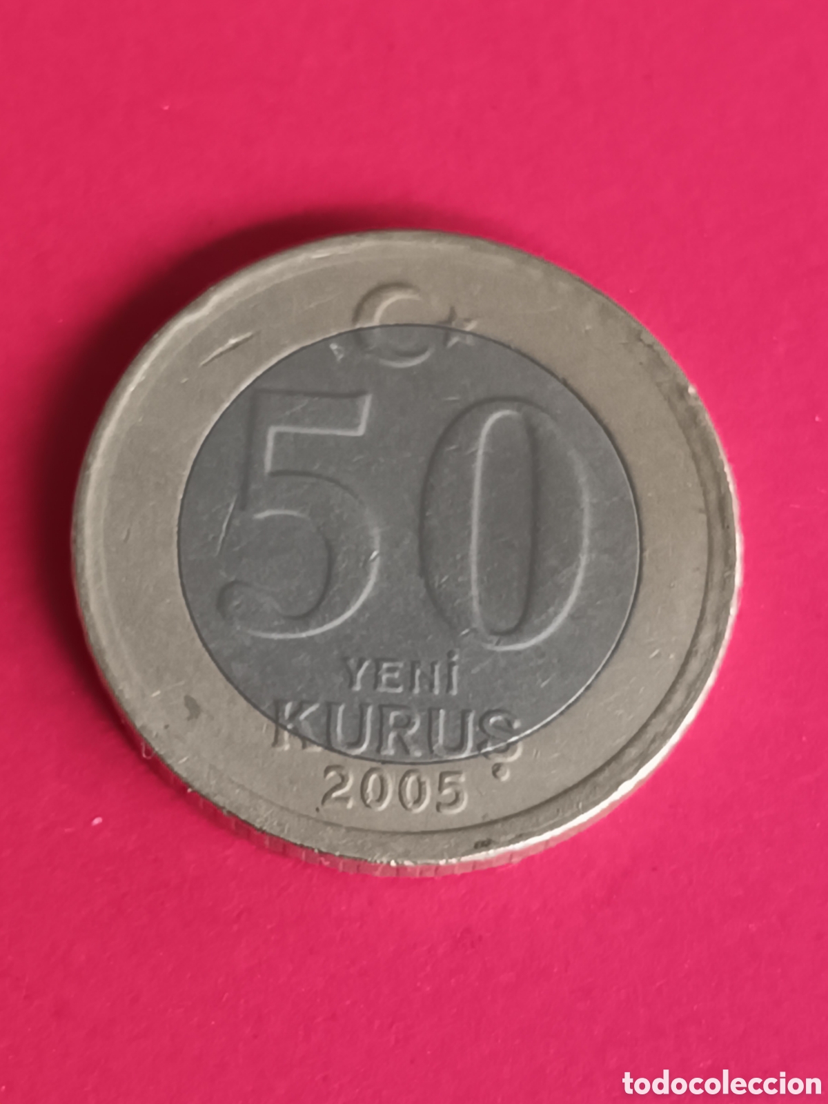 Monedas antiguas de Asia: TURQU&Iacute;A. 50 KURUS DE 2005. - Foto 2