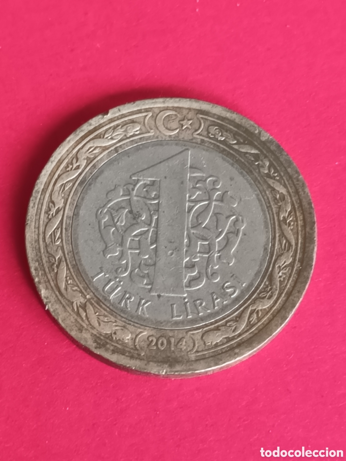 Monedas antiguas de Asia: TURQU&Iacute;A. 1 LIBRA DE 2014. - Foto 2