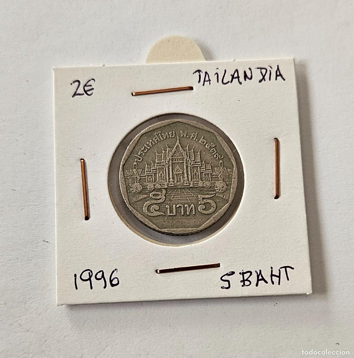 Monedas antiguas de Asia: MONEDA DE TAILANDIA 1996 &rdquo;5 BATH&rdquo; - Foto 1