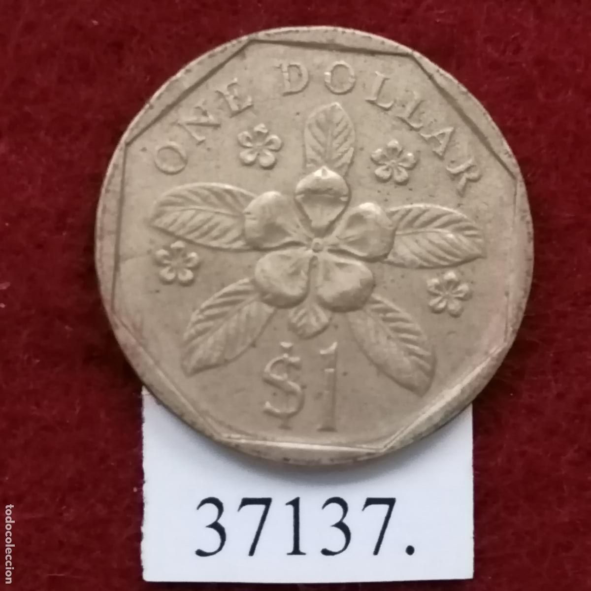 Monedas antiguas de Asia: Singapur 1 dolar 1988 - Foto 1