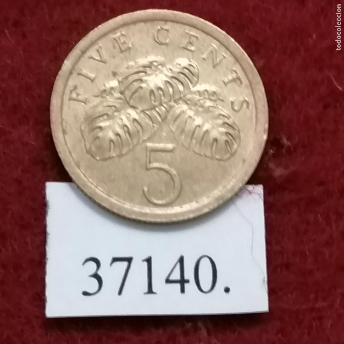 Monedas antiguas de Asia: Singapur 5 c&eacute;ntimos 1989 - Foto 2