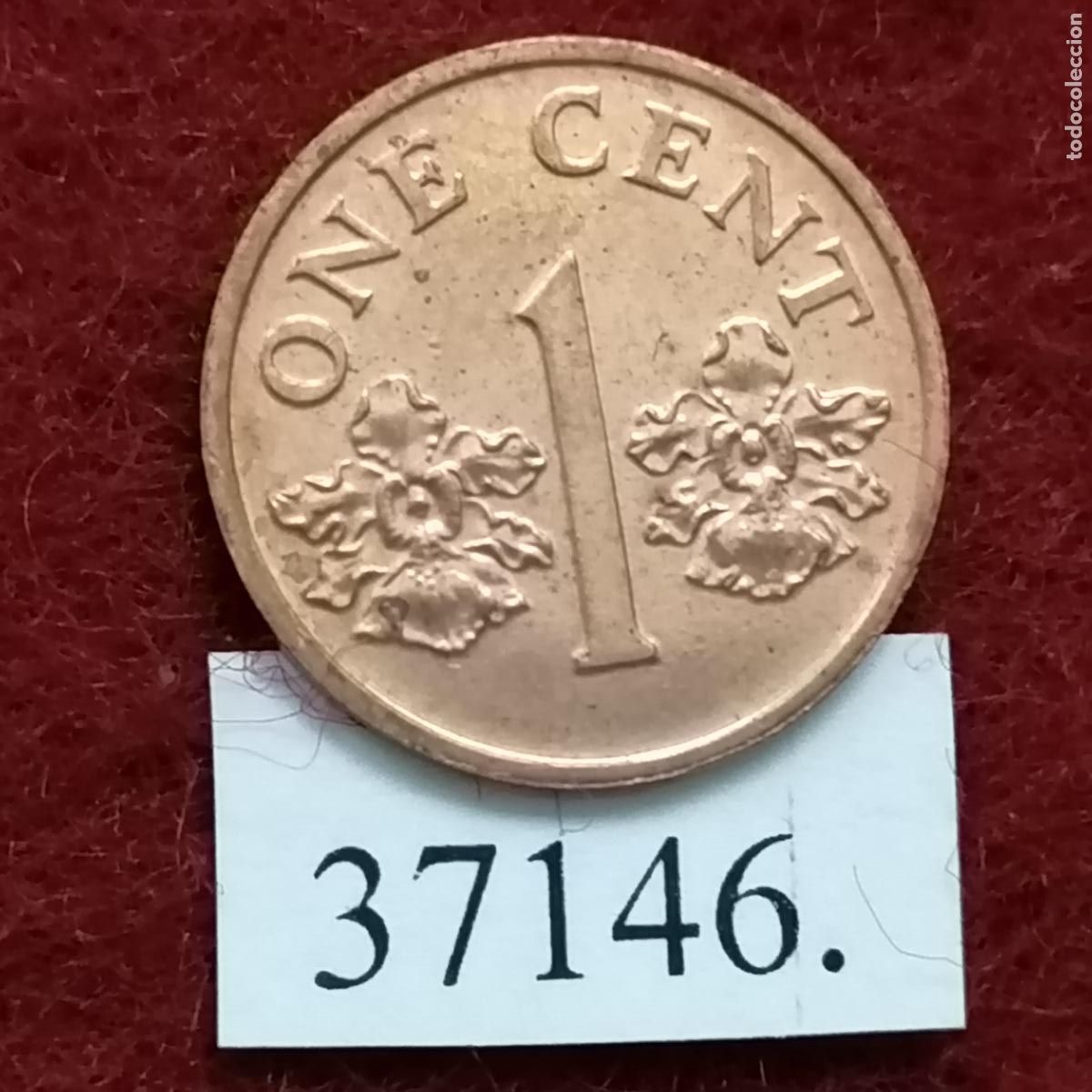 Monedas antiguas de Asia: Singapur 1 c&eacute;ntimo 2000 - Foto 2