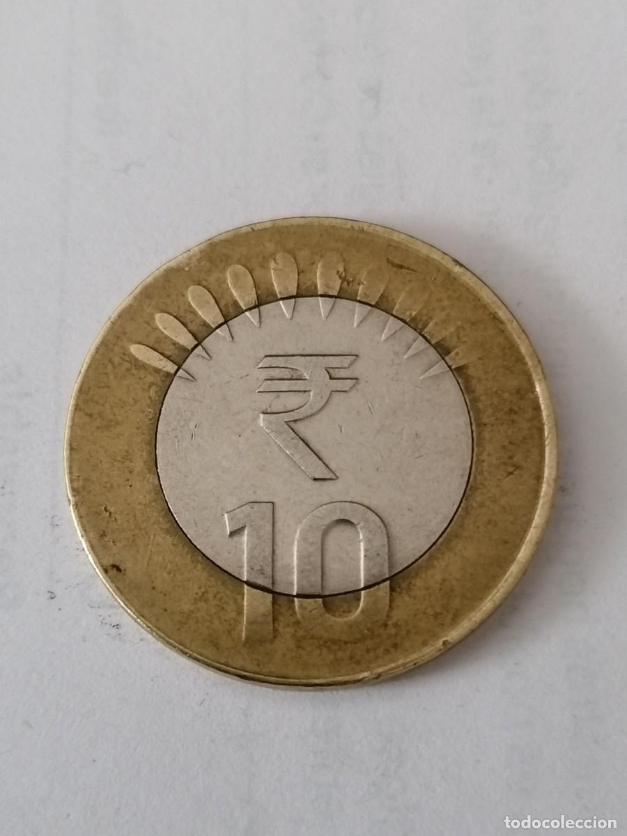 Monedas antiguas de Asia: Moneda ,India,10 rupias , 2012, BC - Foto 1