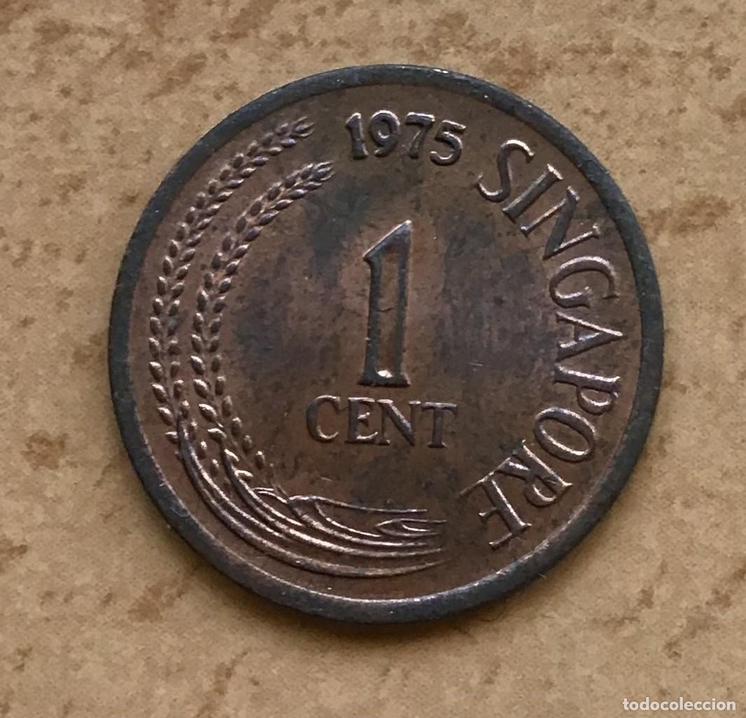 Monedas antiguas de Asia: 1 centavo de Singapur. A&ntilde;o 1975 - Foto 1