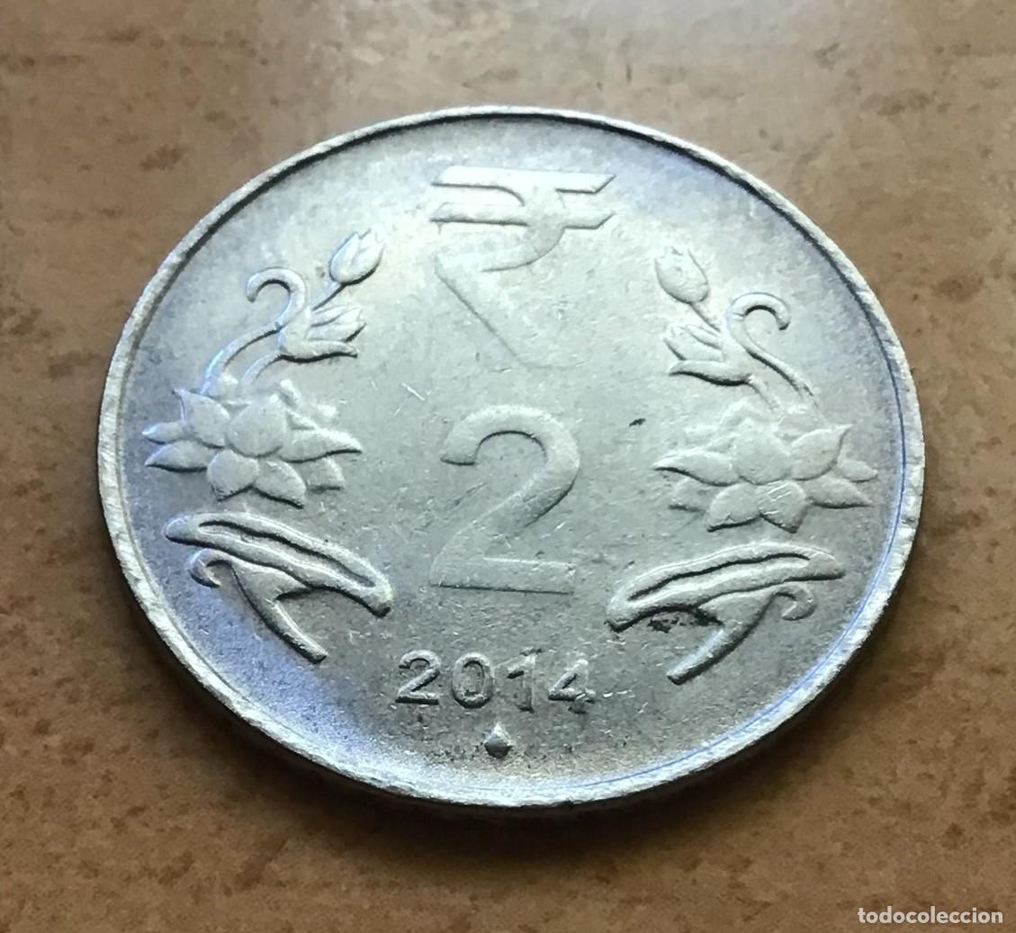 Monedas antiguas de Asia: 2 rupias de India. A&ntilde;o 2014 - Foto 1