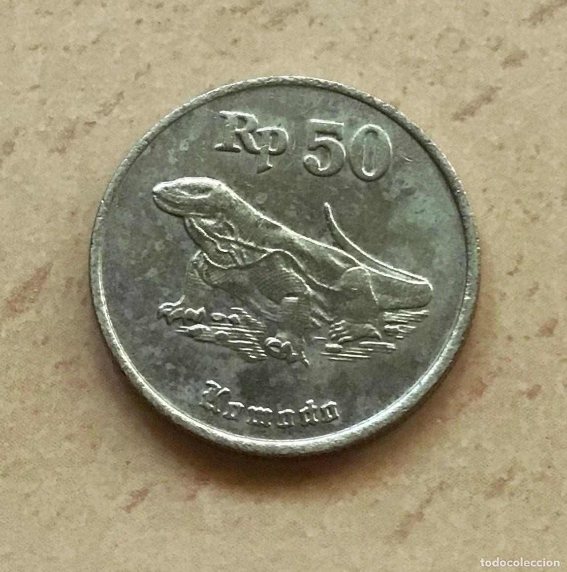 Monedas antiguas de Asia: 50 rupias de Indonesia. A&ntilde;o 1991