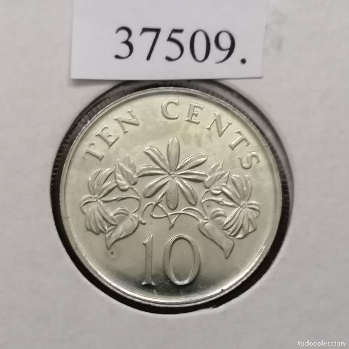 Monedas antiguas de Asia: Singapur 10 centimos 1991 - Foto 2